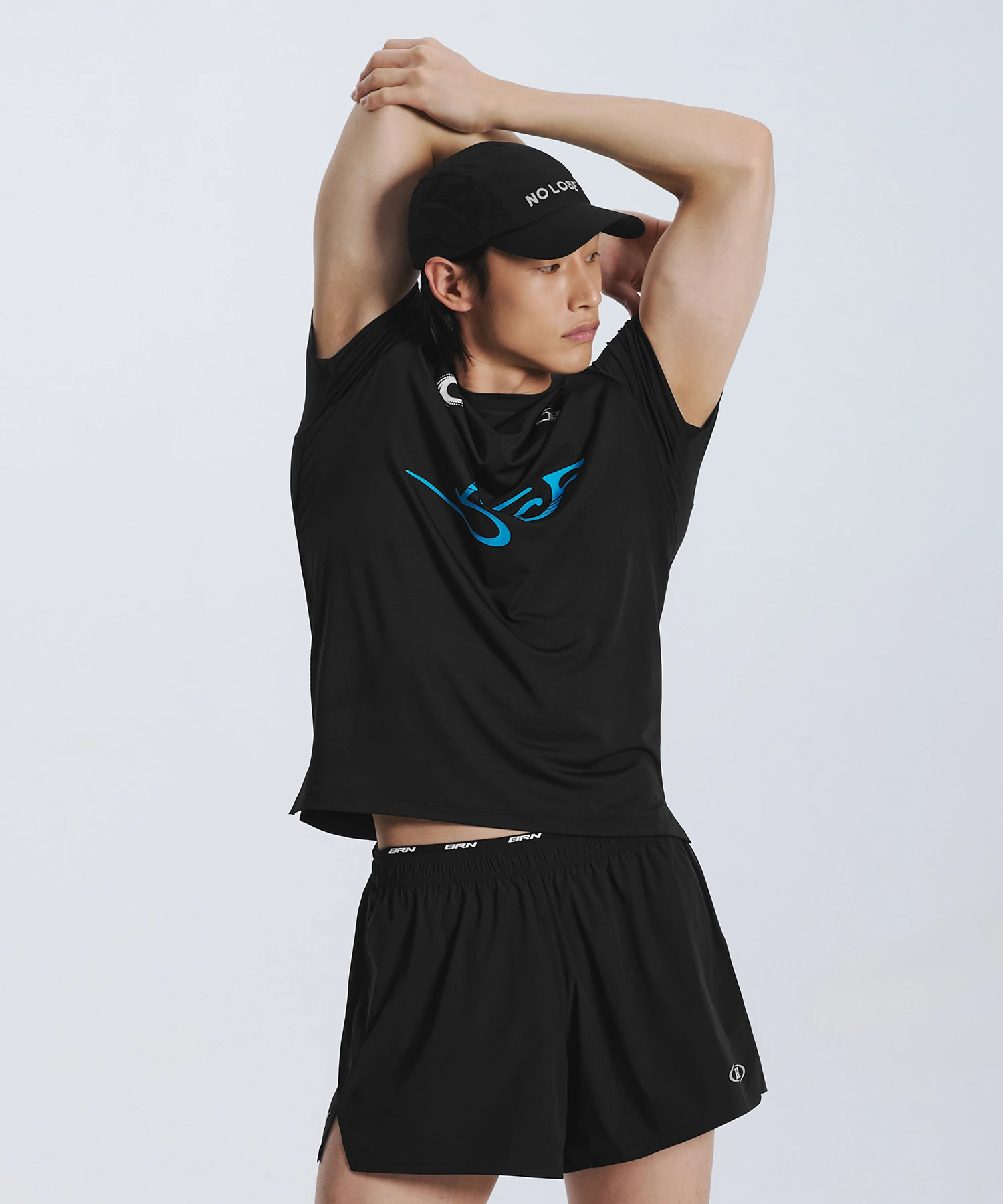 BTW X NOCOFFEE RUNNING T-SHIRTS [BLACK]