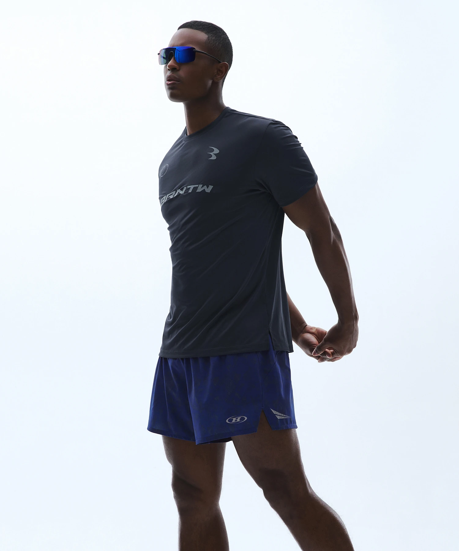 CURVE B AIRFLOW MESH T-SHIRTS [CHARCOAL]
