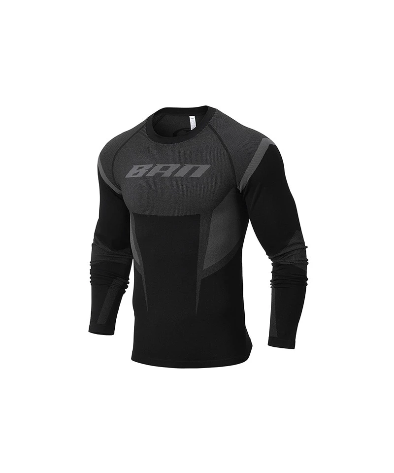 [ 大H pick] BRN ECLIPSE SEAMLESS LONG SLEEVE [BLACK]
