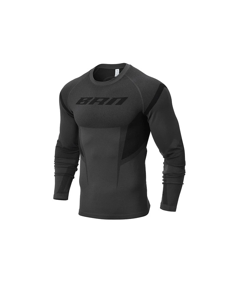 [ 大H pick] BRN ECLIPSE SEAMLESS LONG SLEEVE [CHARCOAL]