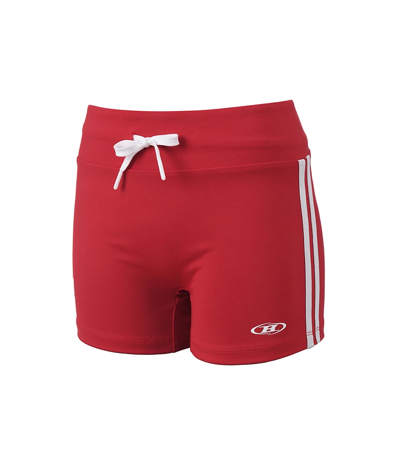 W FOOTBALL TRACK MICRO SHORTS [RED]