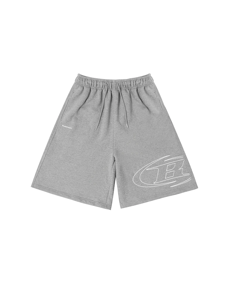 [大H pick] STROKE B HALF PANTS_LONG VER [MELANGE GREY]