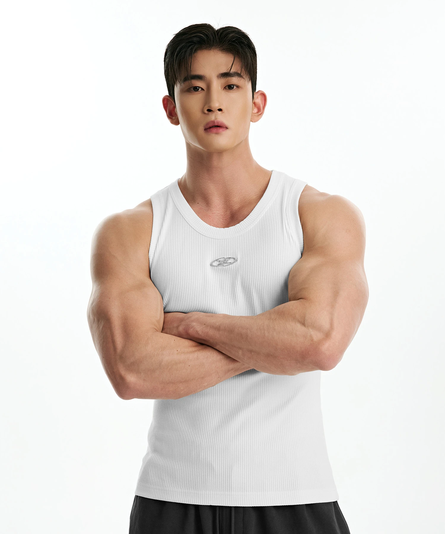 B-SYMBOL LOGO SLEEVELESS_NON MESH VER [IVORY]