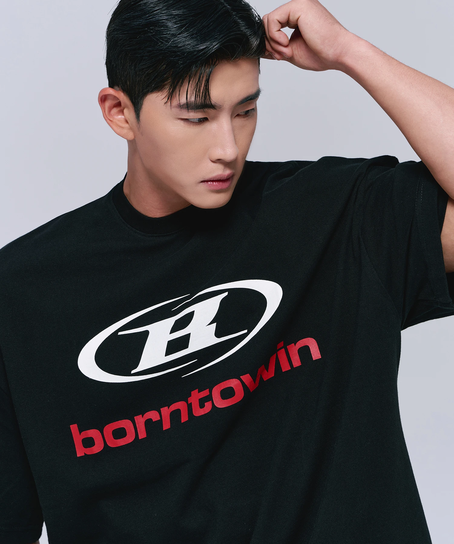 [大H pick] SYMBOL B LOGO T-SHIRTS [BLACK]