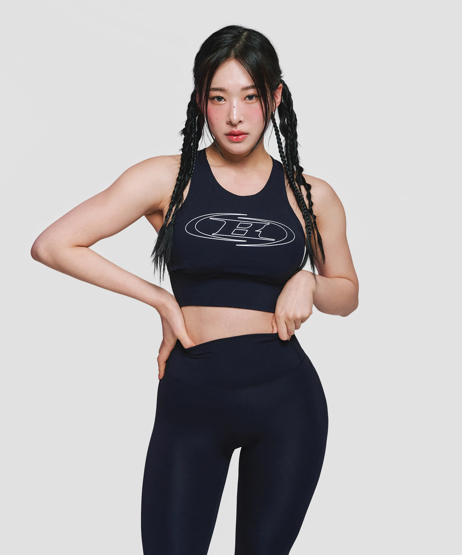 W STROKE B BRA TOP [BLACK]