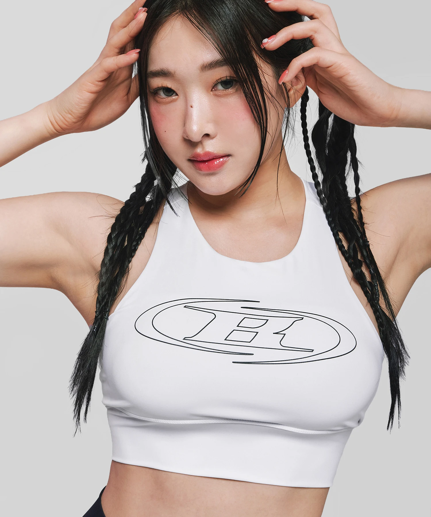 W STROKE B BRA TOP [WHITE]