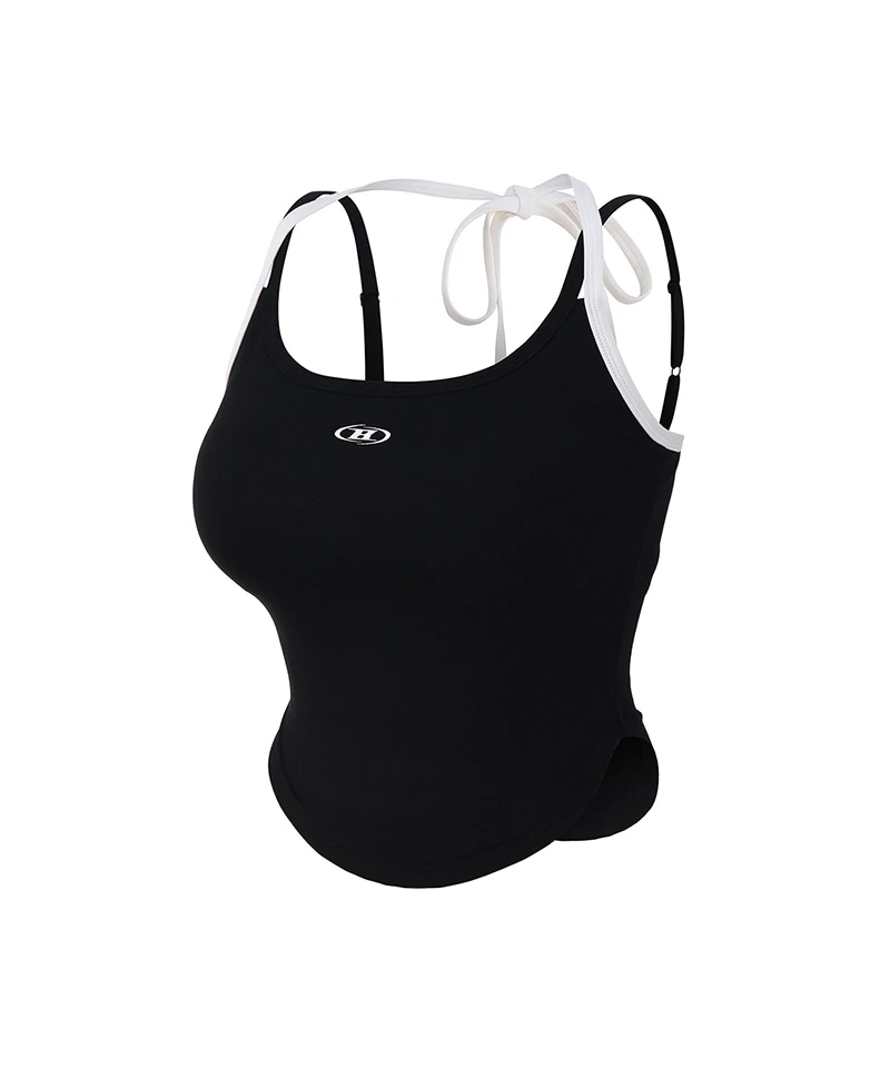 [박다빈] WINNER DAVENUS LAYERED HALTER BRA TOP [BLACK]