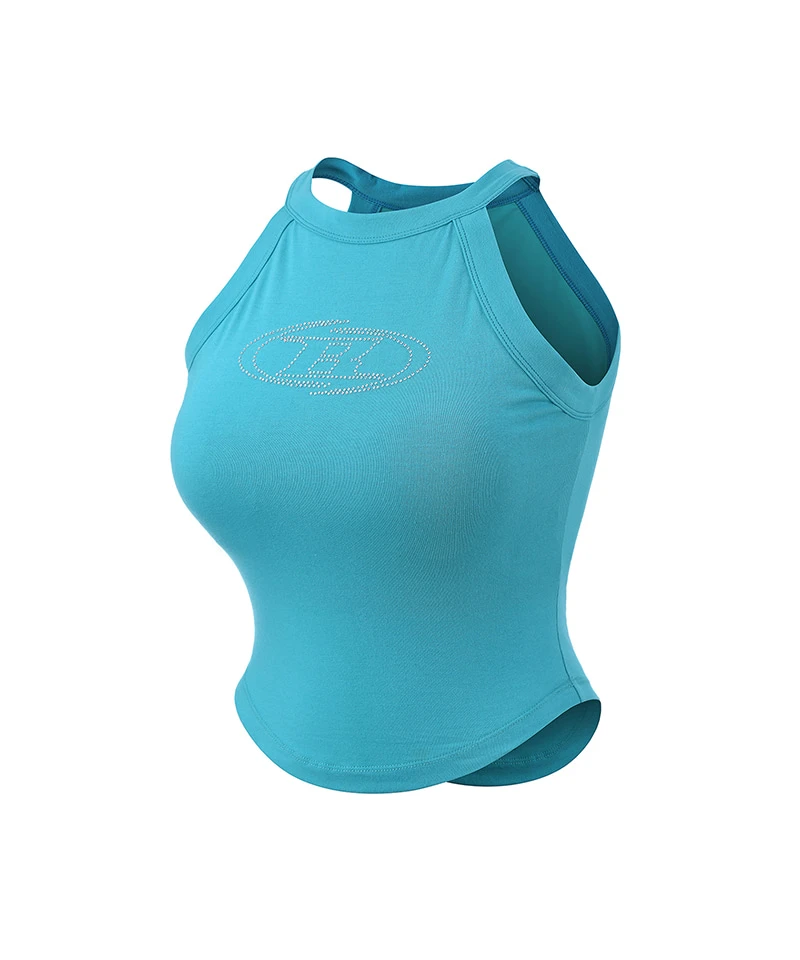[민가영] WINNER CRYSTAL B HALTER TANK BRA TOP [MINT]