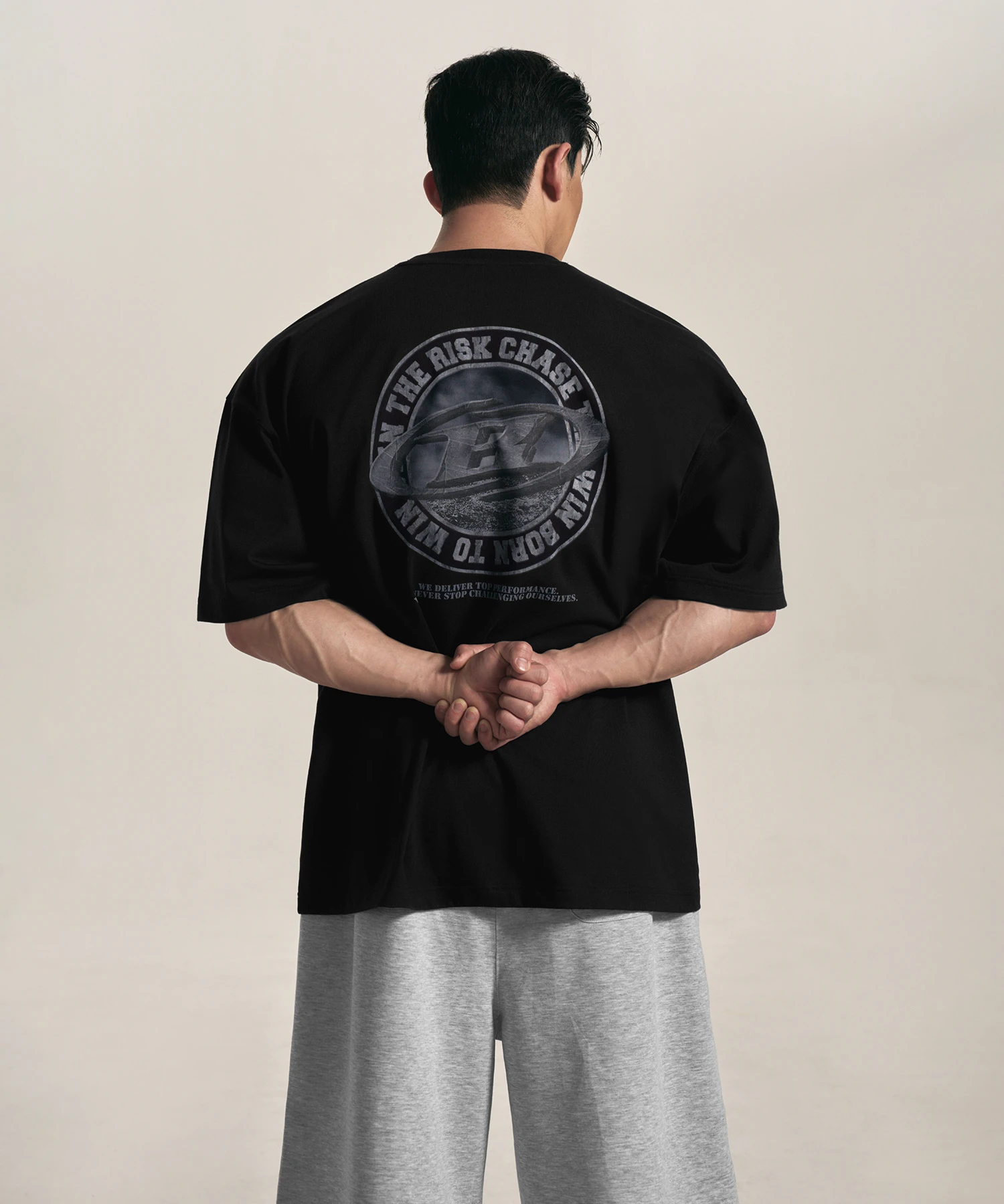 CRACK SYMBOL B GRAPHIC T-SHIRTS [BLACK]