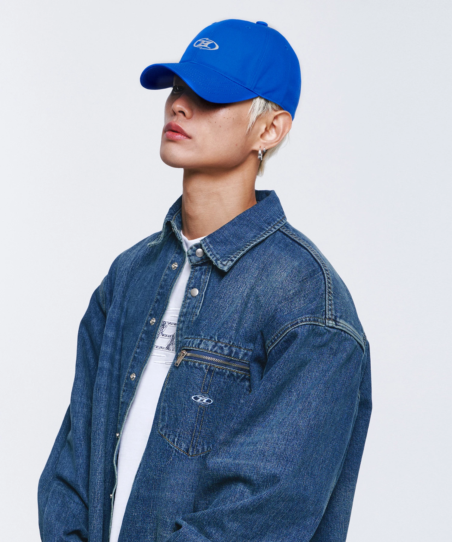 SMALL B SYMBOL BALL CAP [BLUE]
