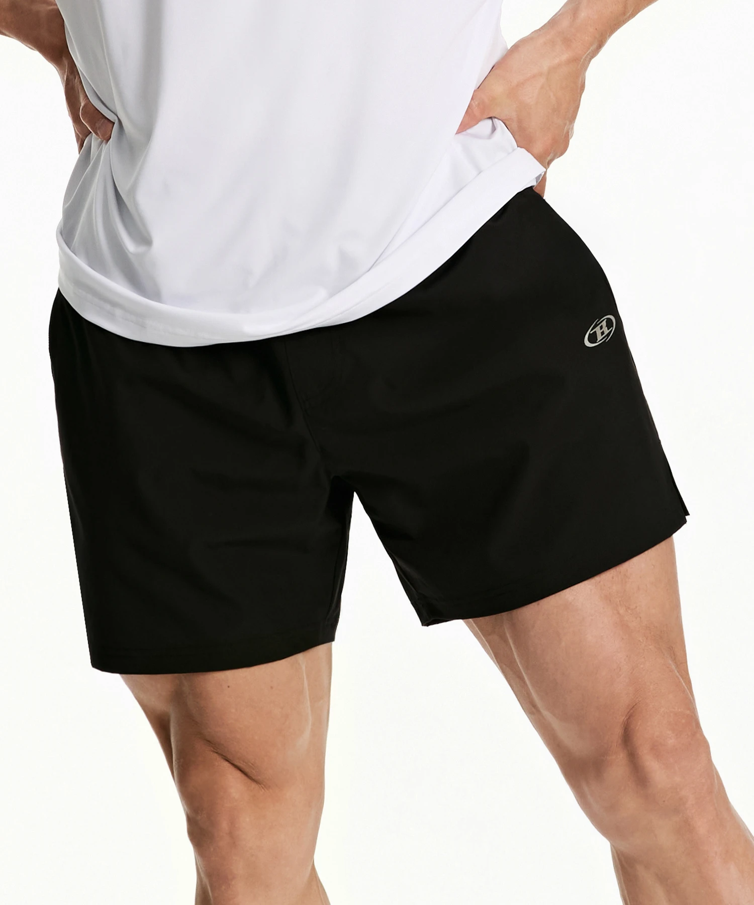[大H pick] SYMBOL B STRENGTH SHORTS [BLACK]
