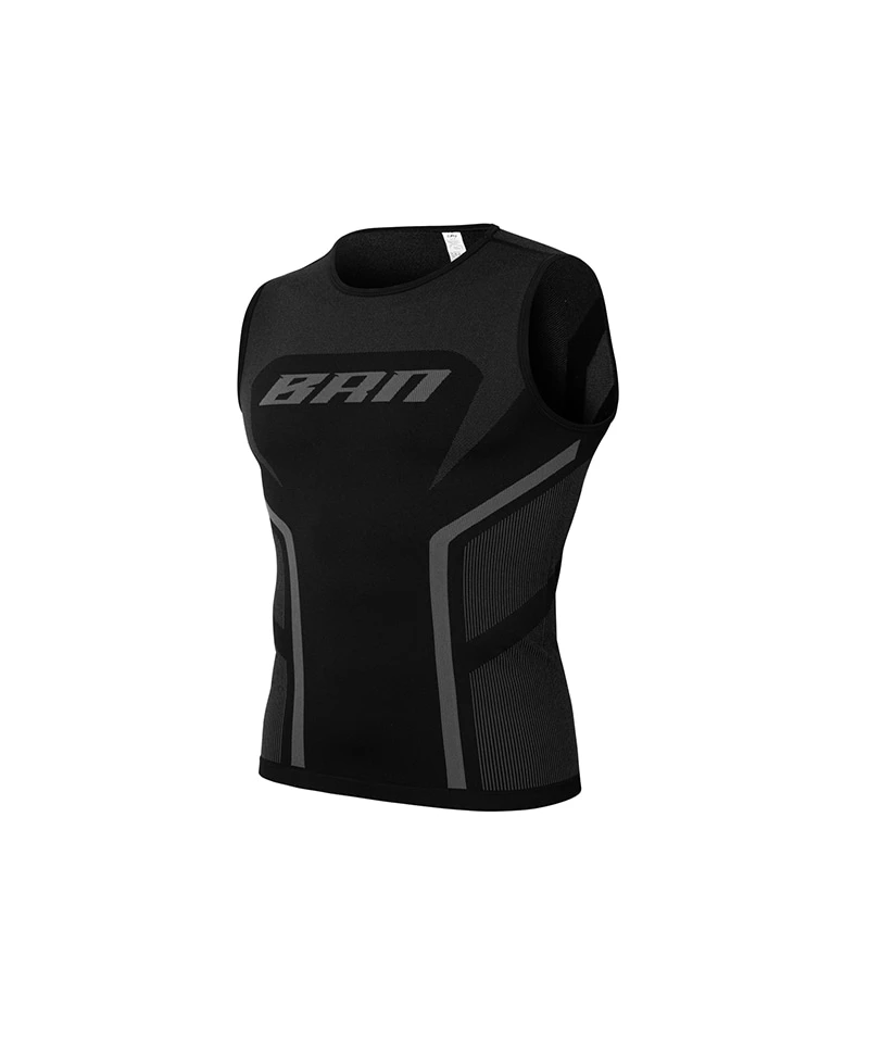 BRN ECLIPSE SEAMLESS SLEEVELESS [ BLACK ]