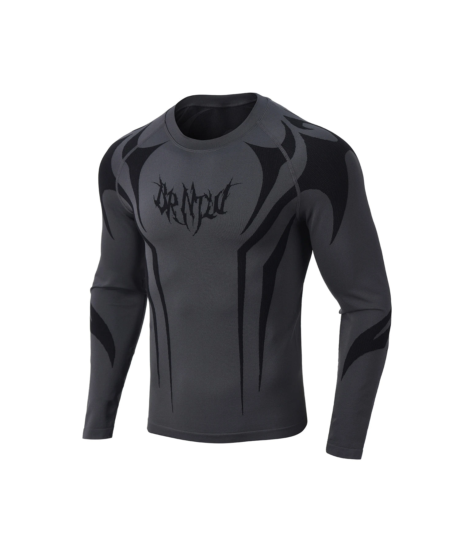 TRIBAL ECLIPSE SEAMLESS LONG SLEEVE [CHARCOAL]