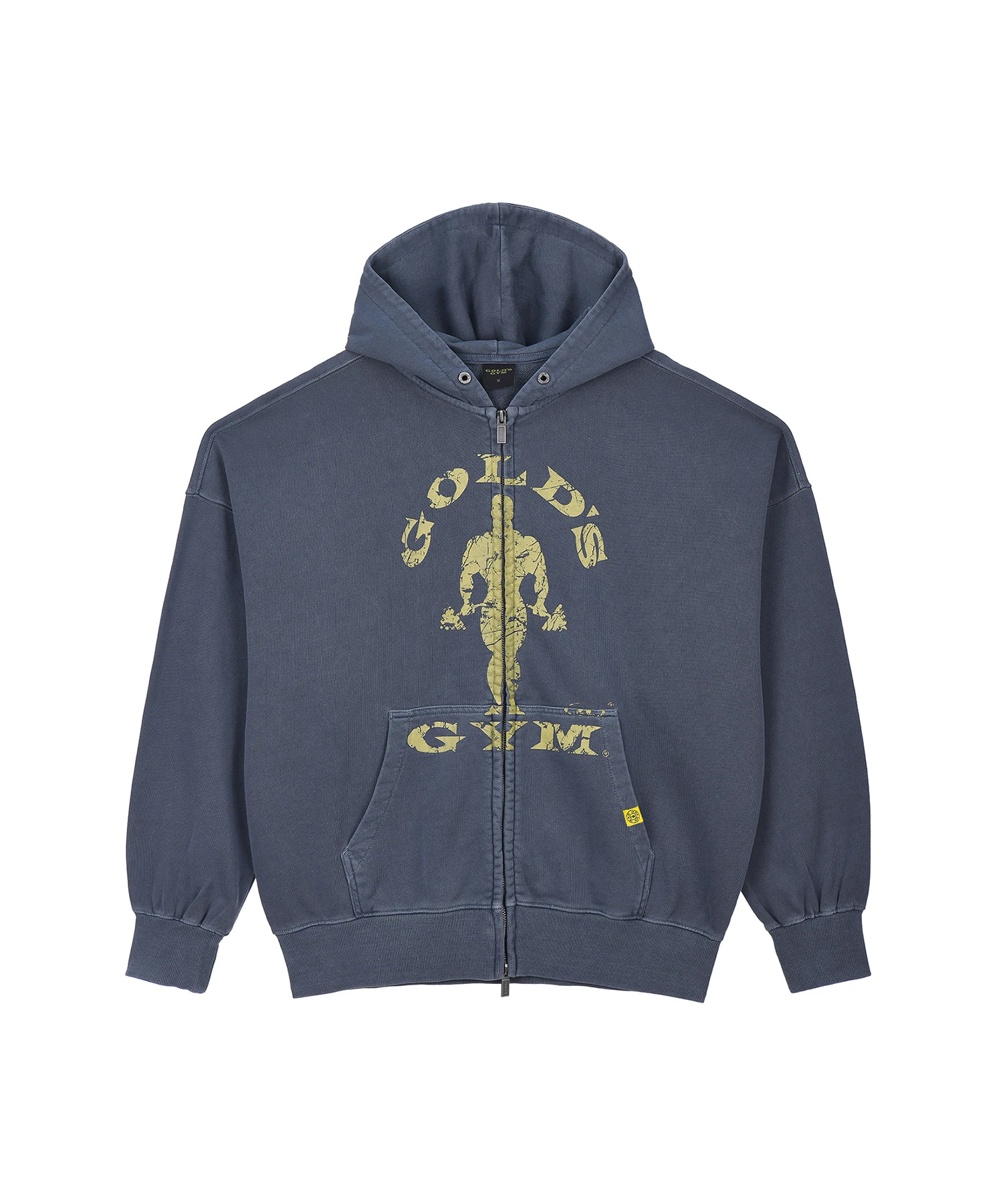 GOLD'S FILLED JOE GARMENT DYED HOODIE ZIP-UP [NAVY]