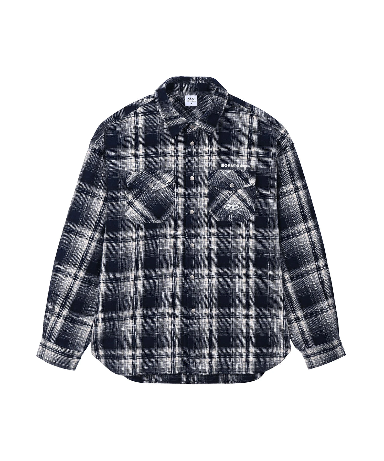 85 FLANNEL CHECK SHIRTS JACKET [NAVY]