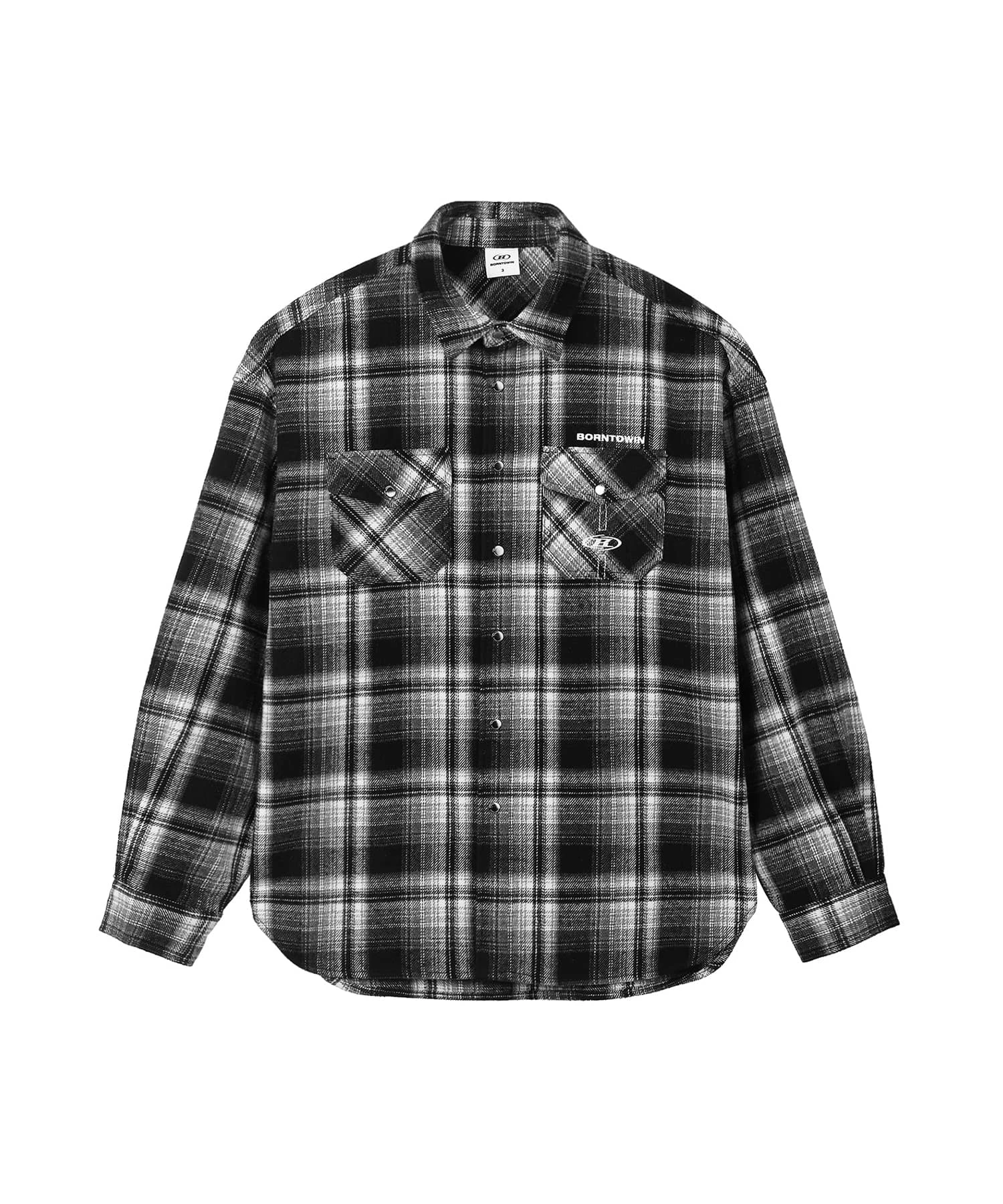 85 FLANNEL CHECK SHIRTS JACKET [BLACK]