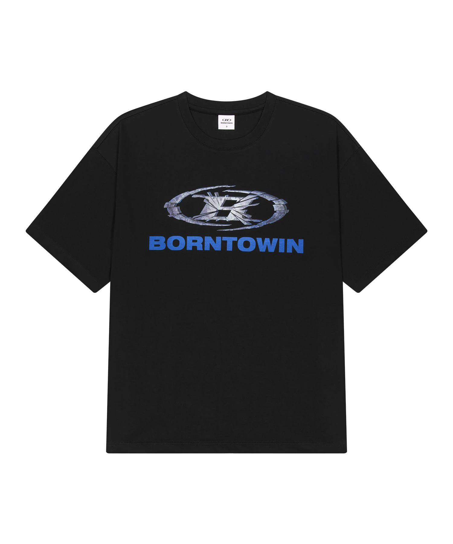 DAMAGED SYMBOL B LOGO T-SHIRTS [BLACK]