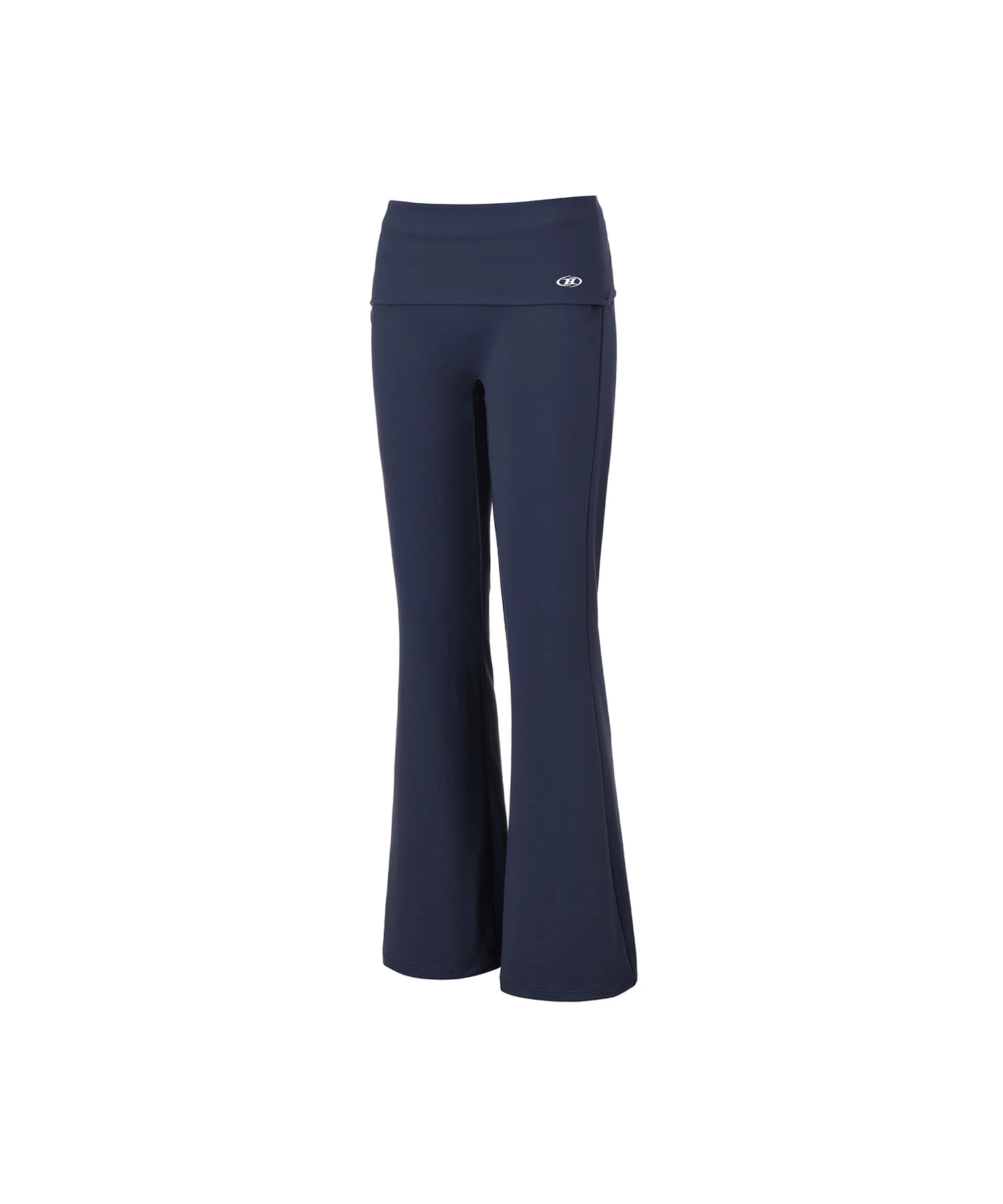 W B SOFT FOLDOVER FLARE PANTS [NAVY]