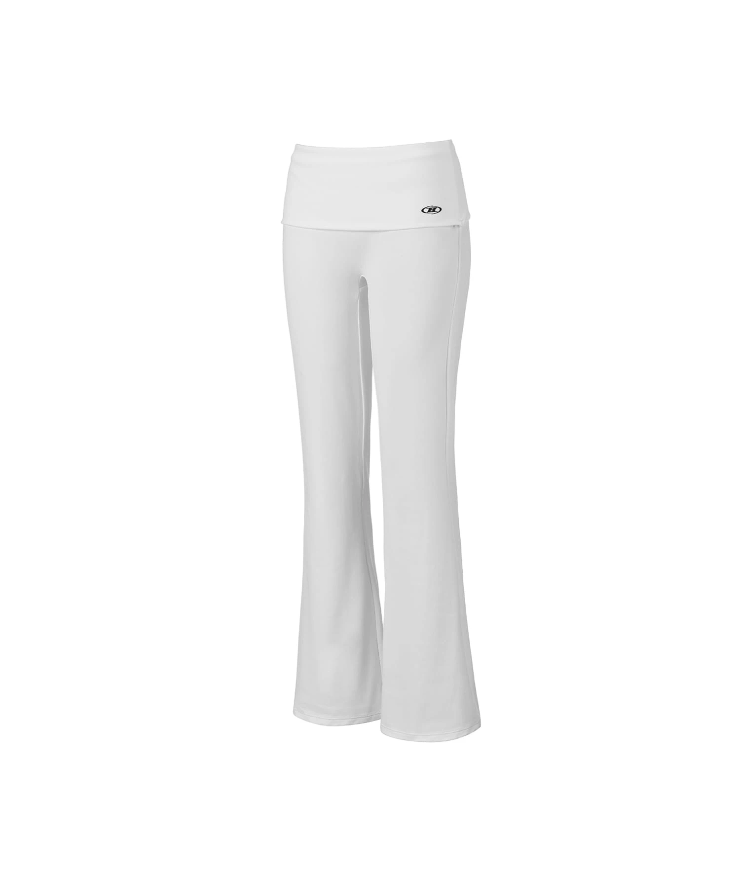 W B SOFT FOLDOVER FLARE PANTS [WHITE]