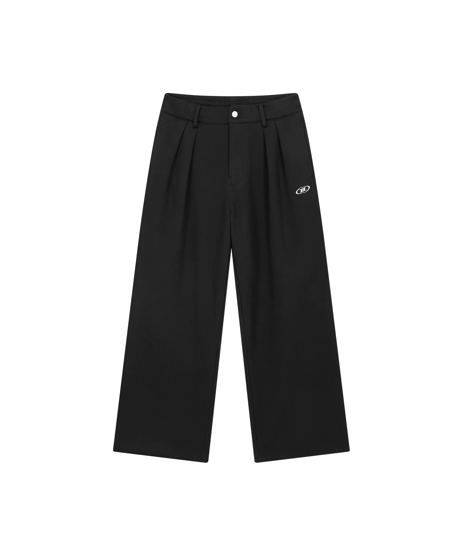 CHROME B TECH FOAM TWO TUCK PANTS [BLACK]