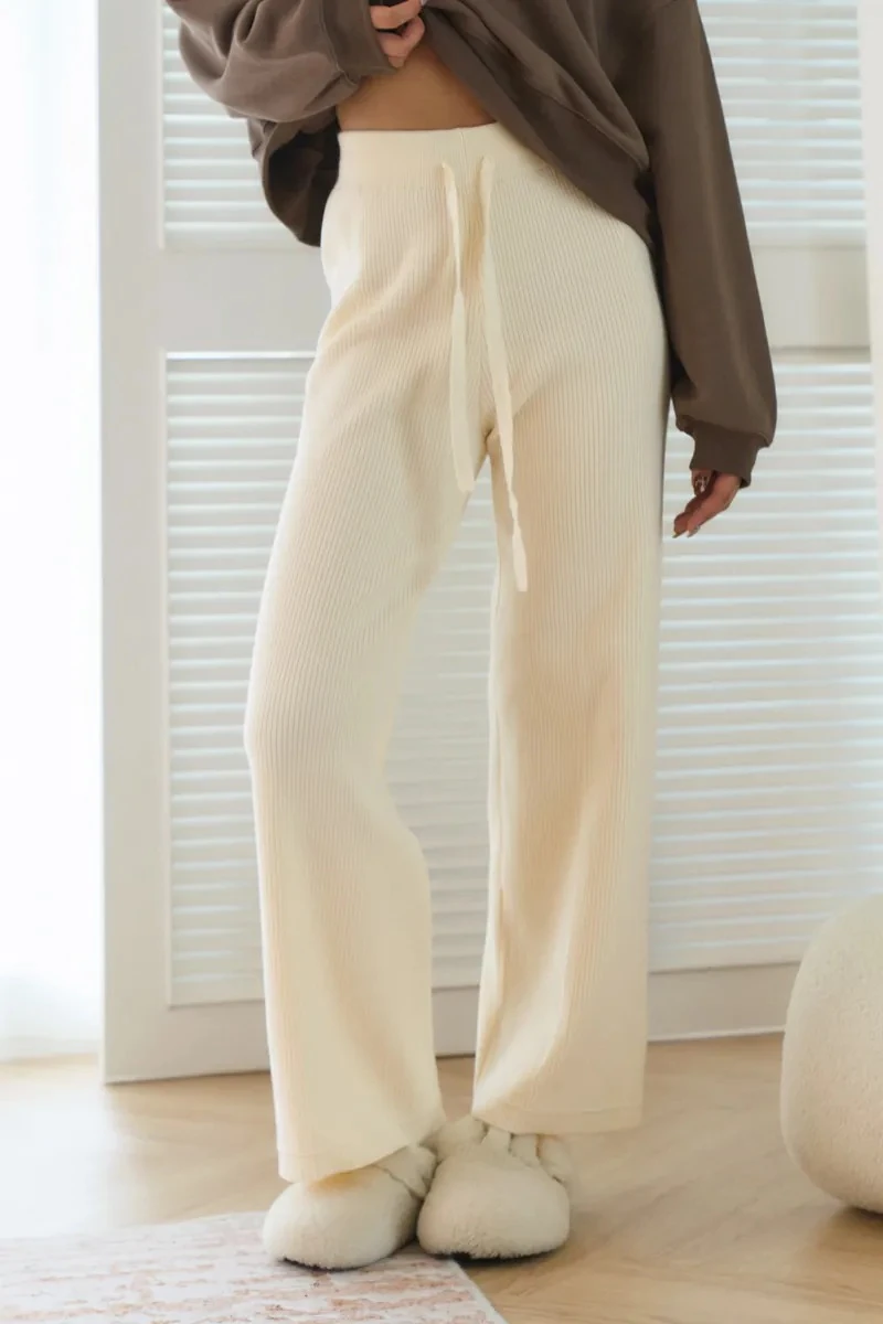 Relaxed Lounge Pants - Beige