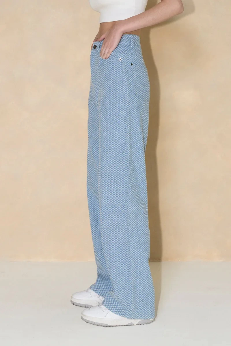 RS034 Jacquard Jeans - Blue