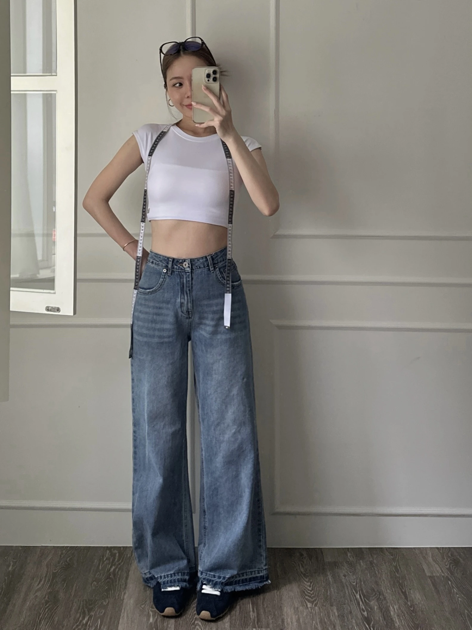 RS923 Wide-Leg Jeans - Blue