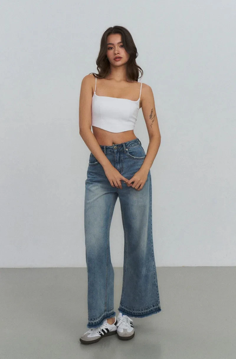 RS923 Wide-Leg Jeans - Blue