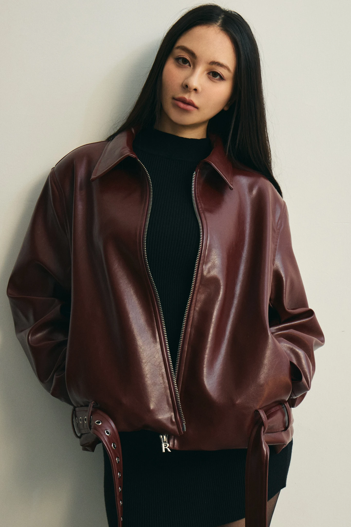 Alpha Faux Leather Jacket