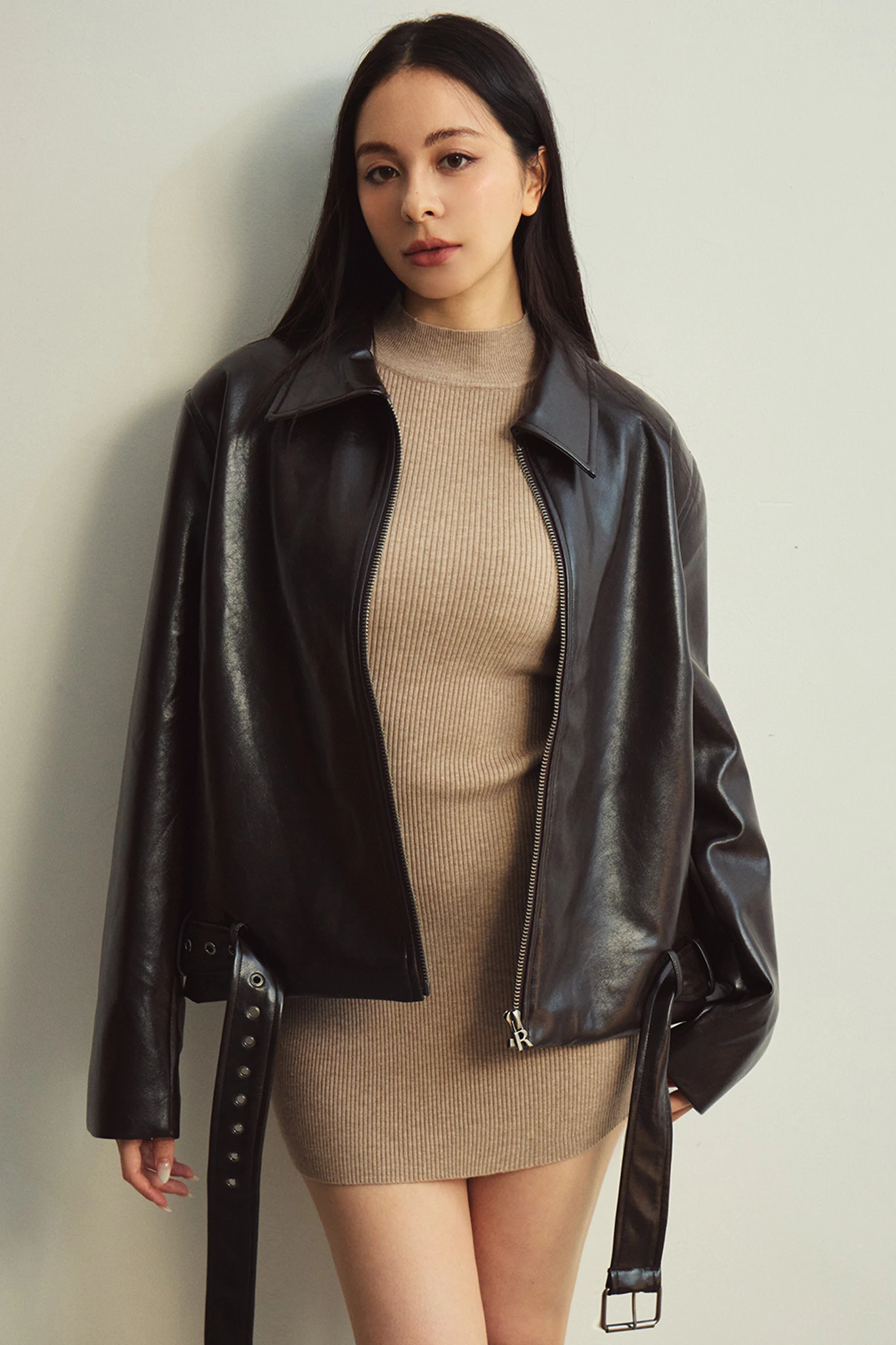 Alpha Faux Leather Jacket