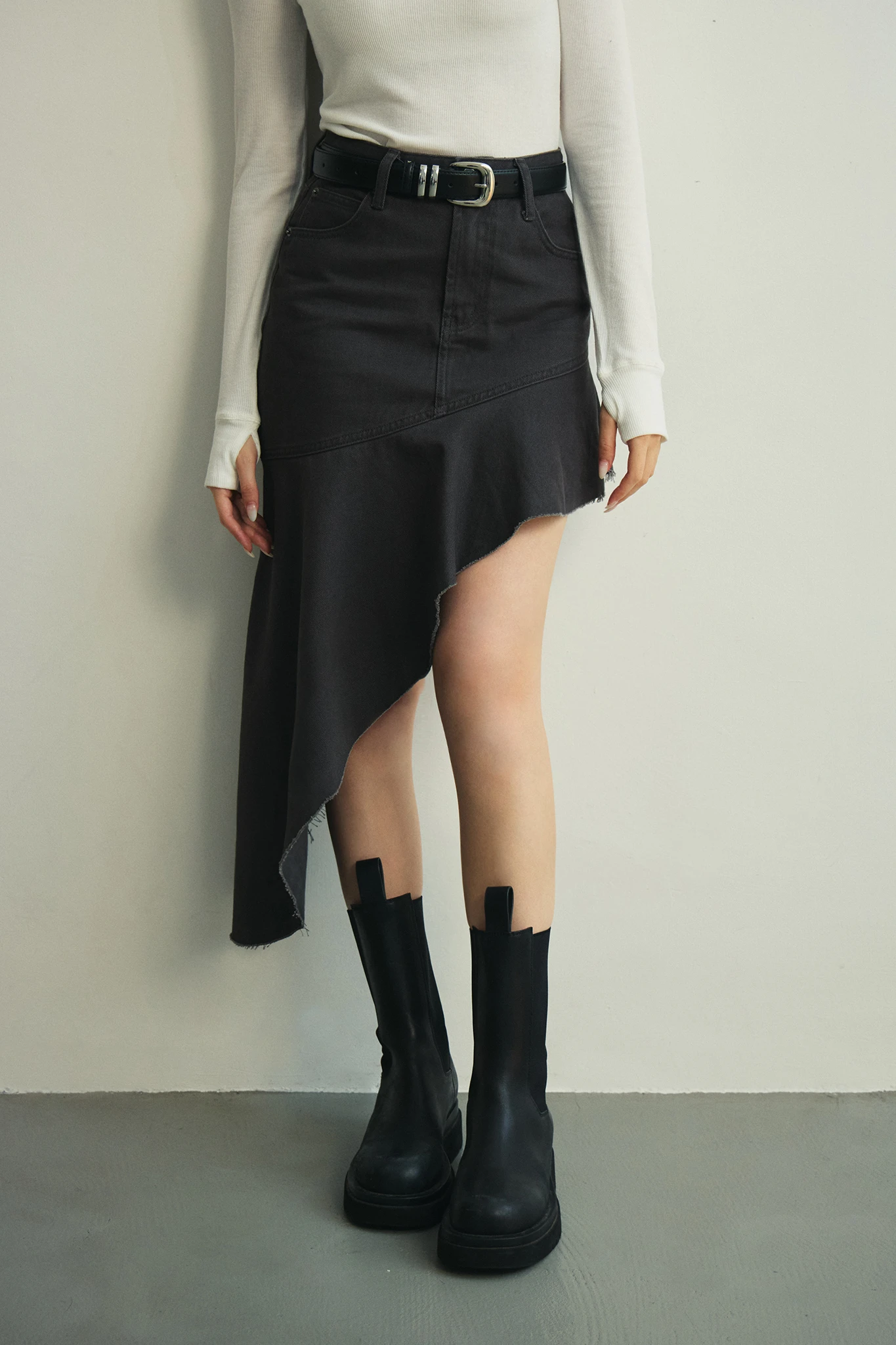Off-Duty Denim Skirt