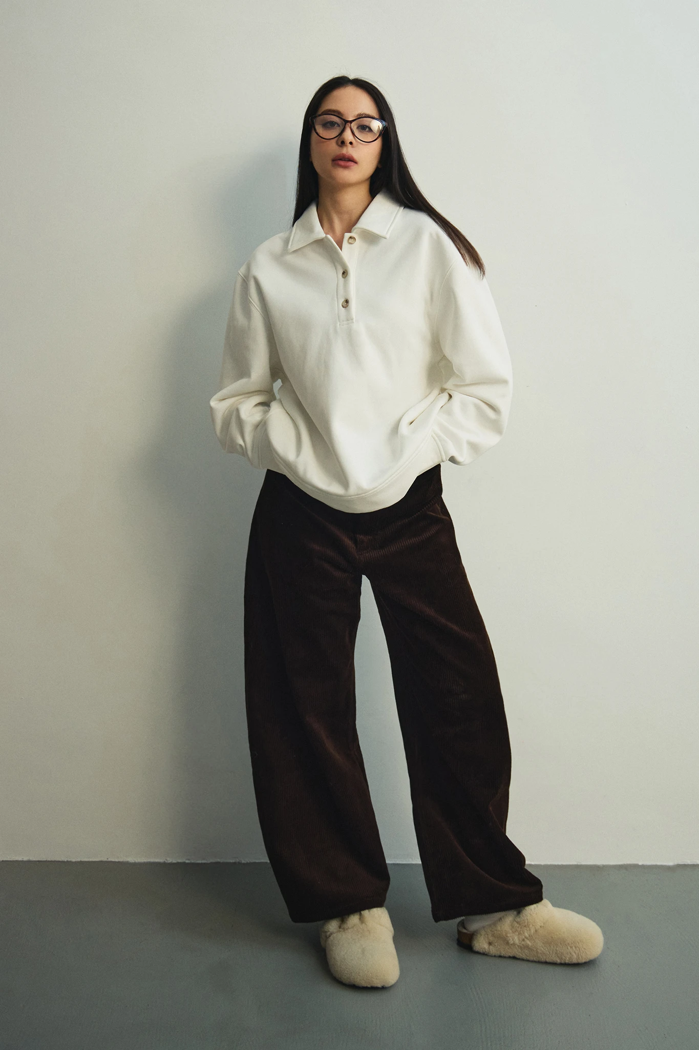 Corduroy Barrel Pants