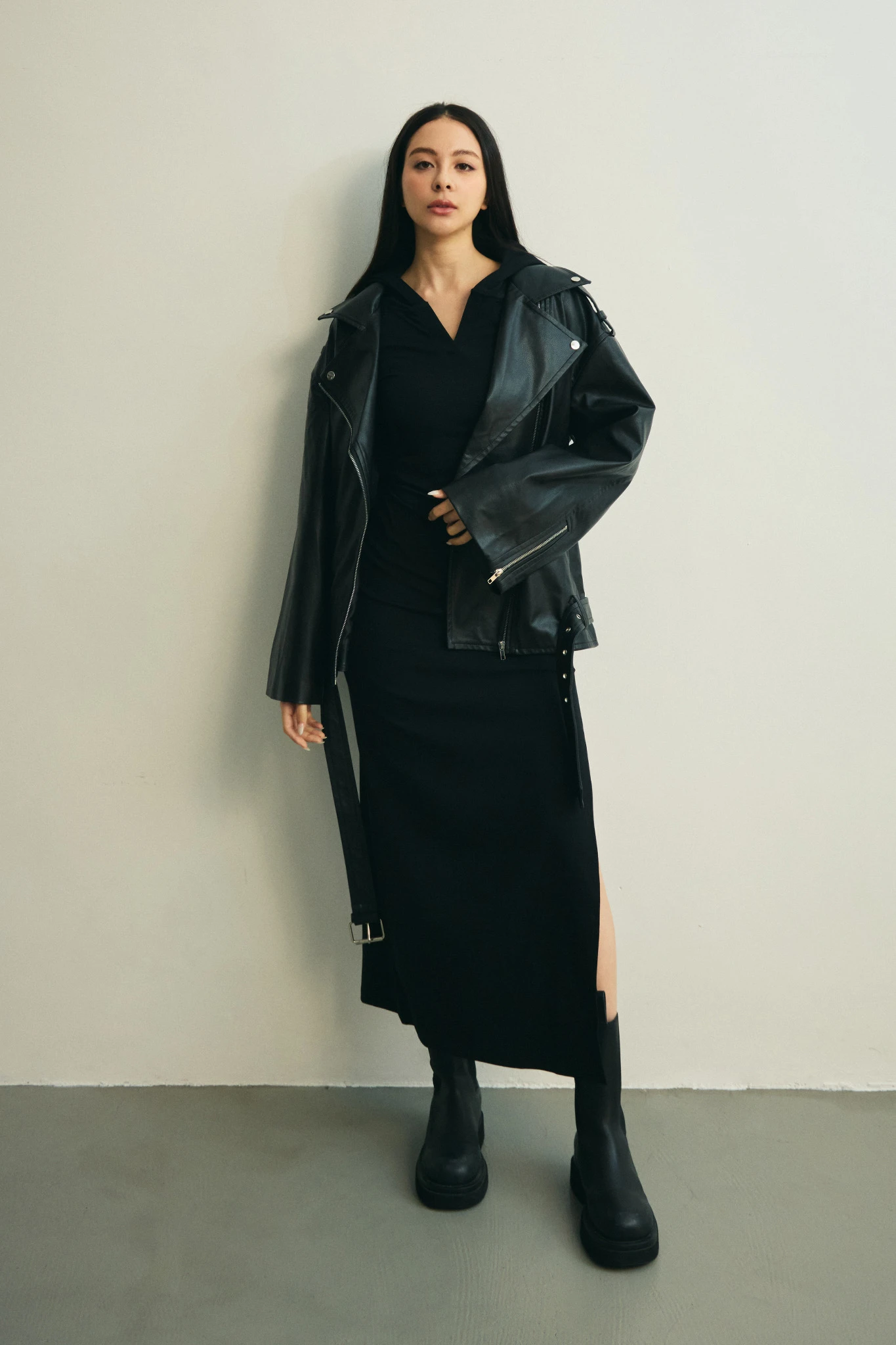 Faux Leather Biker Jacket