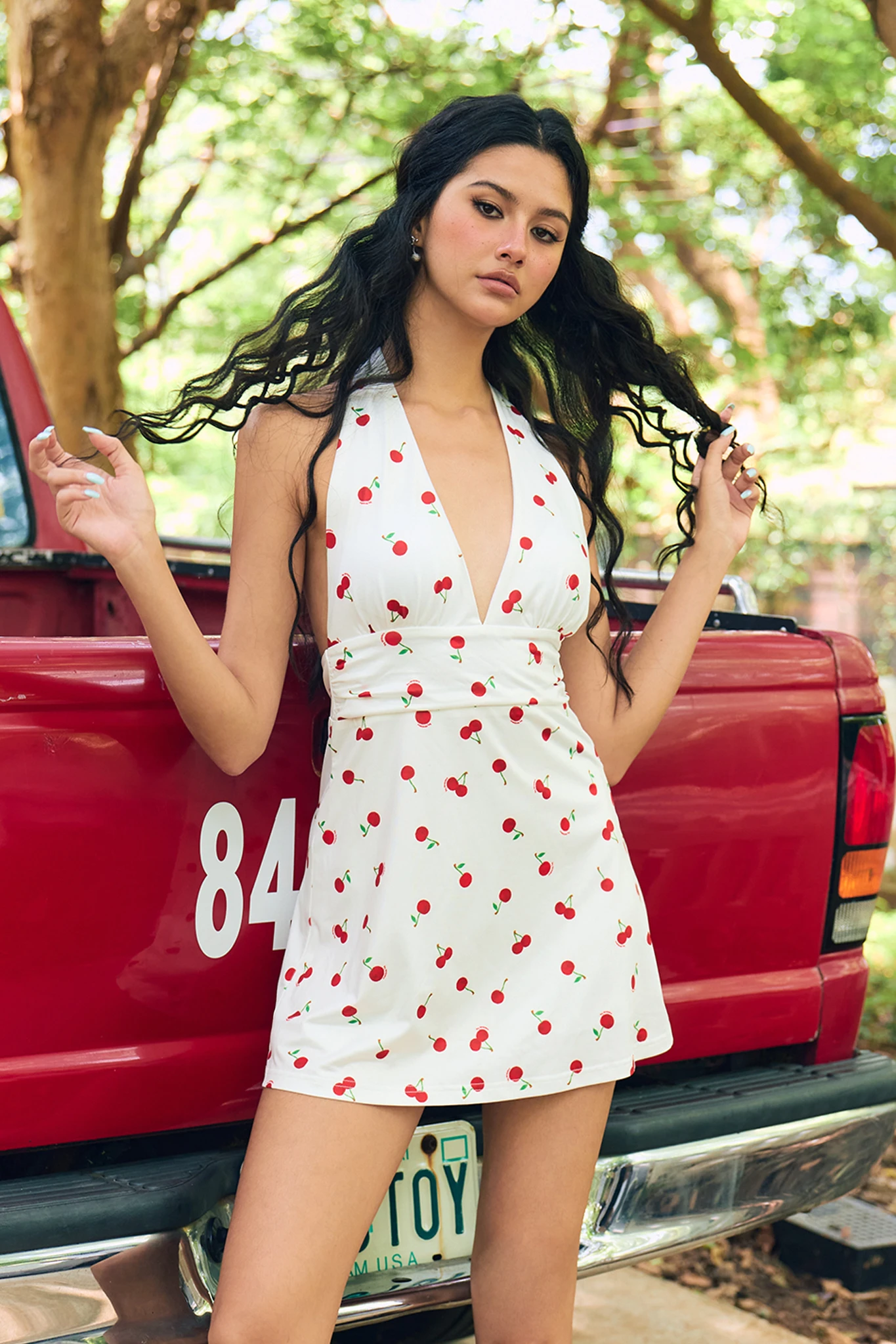 Cherry On Top Bra Dress - White