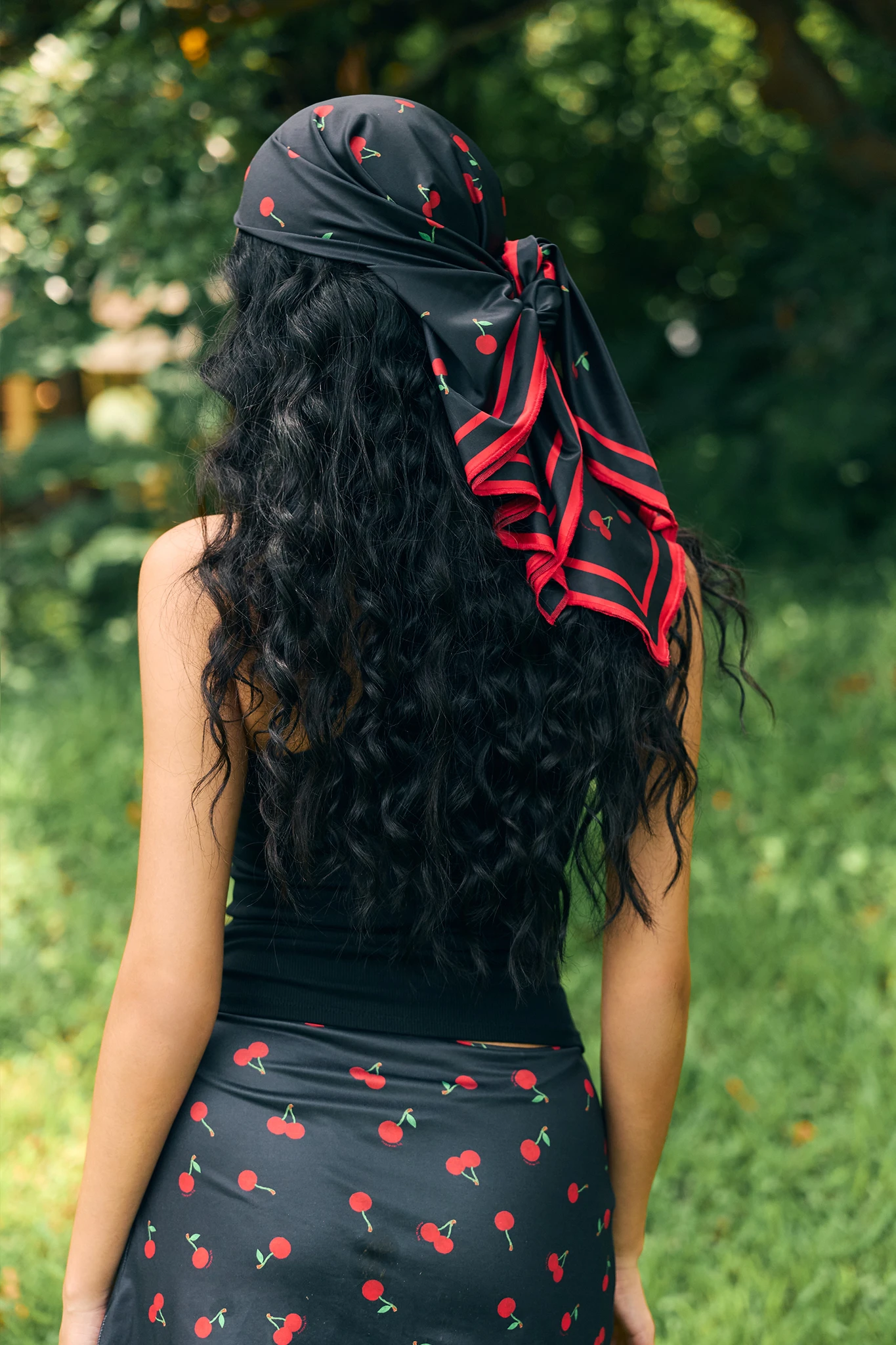 Cherry On Top Scarf - Black