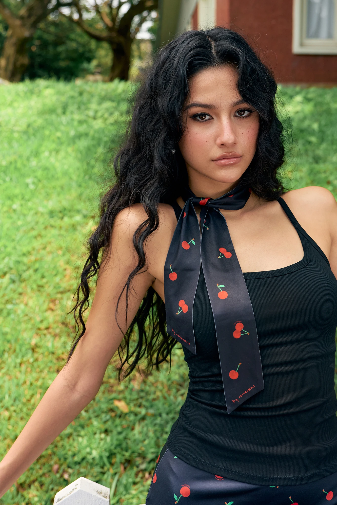Cherry On Top Twilly - Black