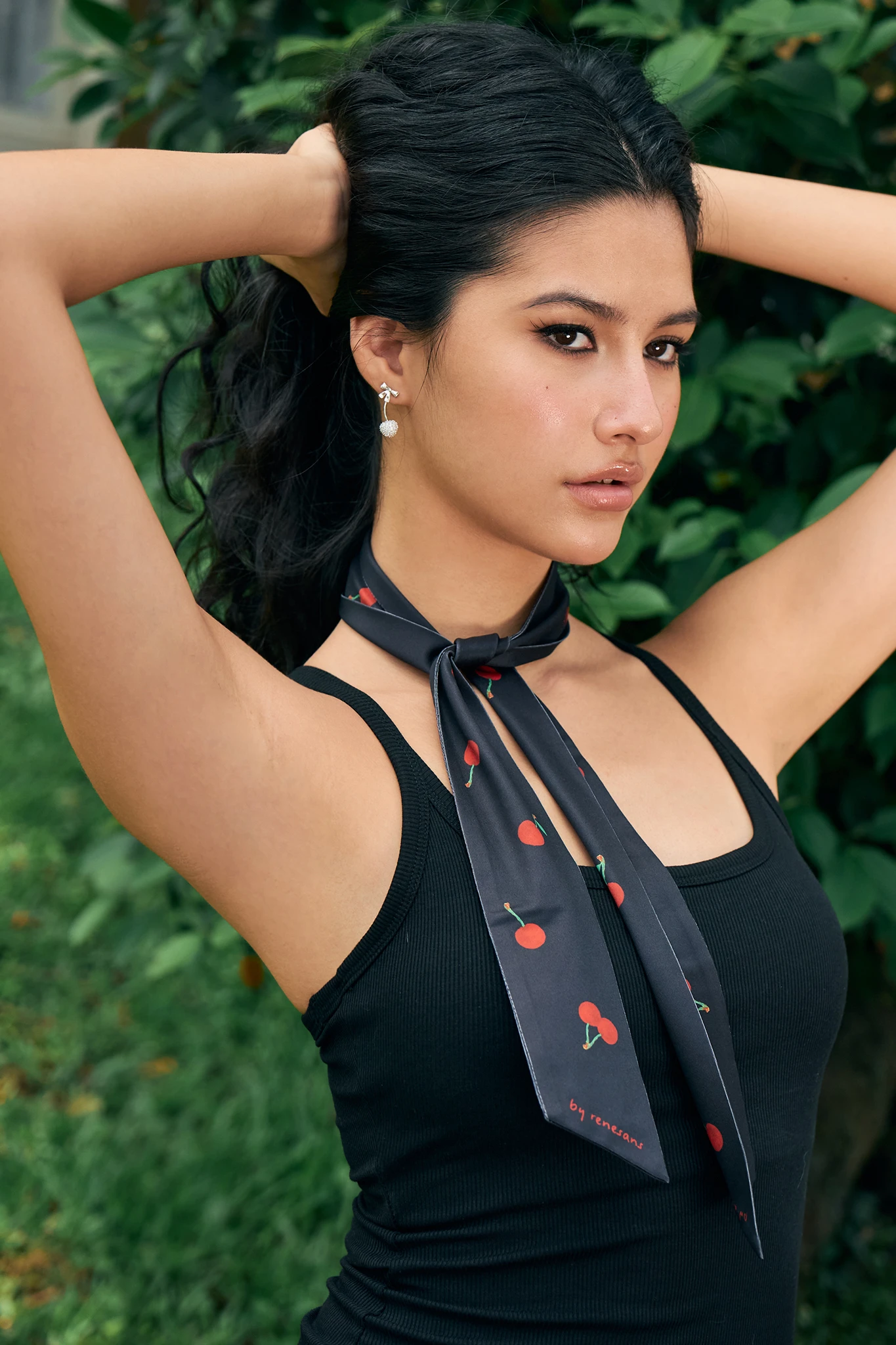 Cherry On Top Twilly - Black