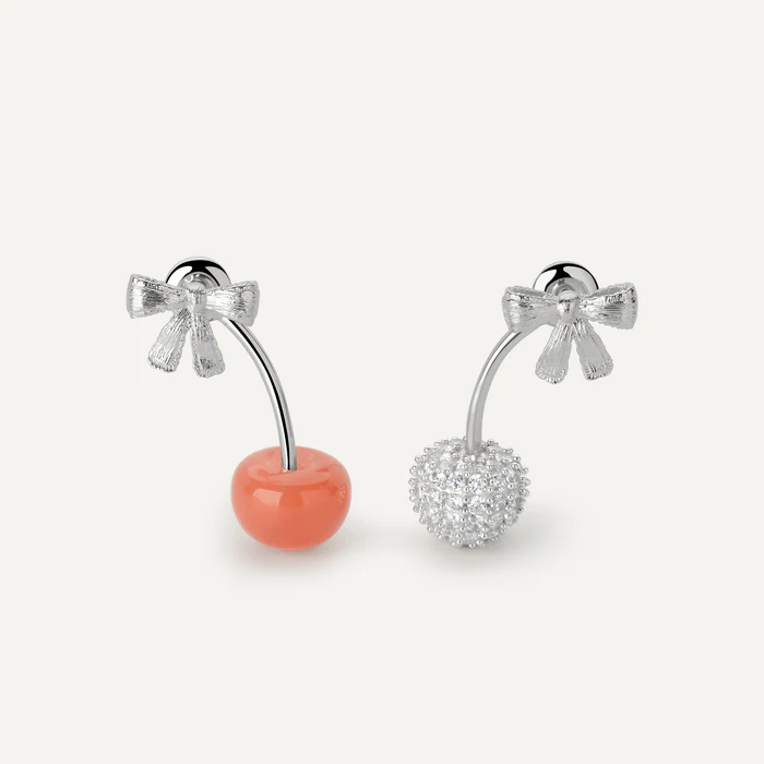 Cherry Earrings - Red