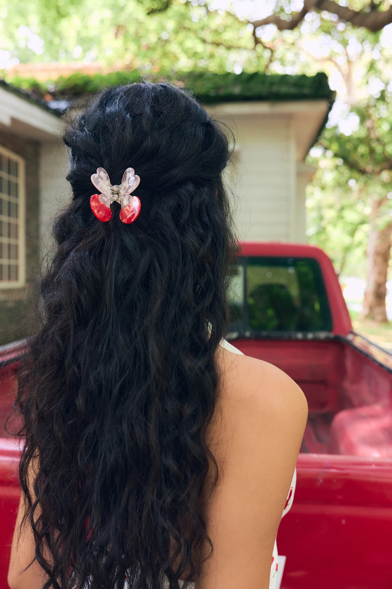 Cherry Claw Clip - Pink