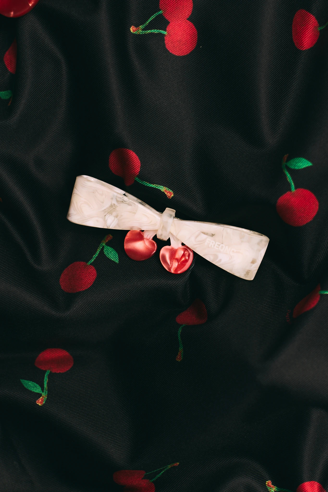 Cherry Barrette - Pink