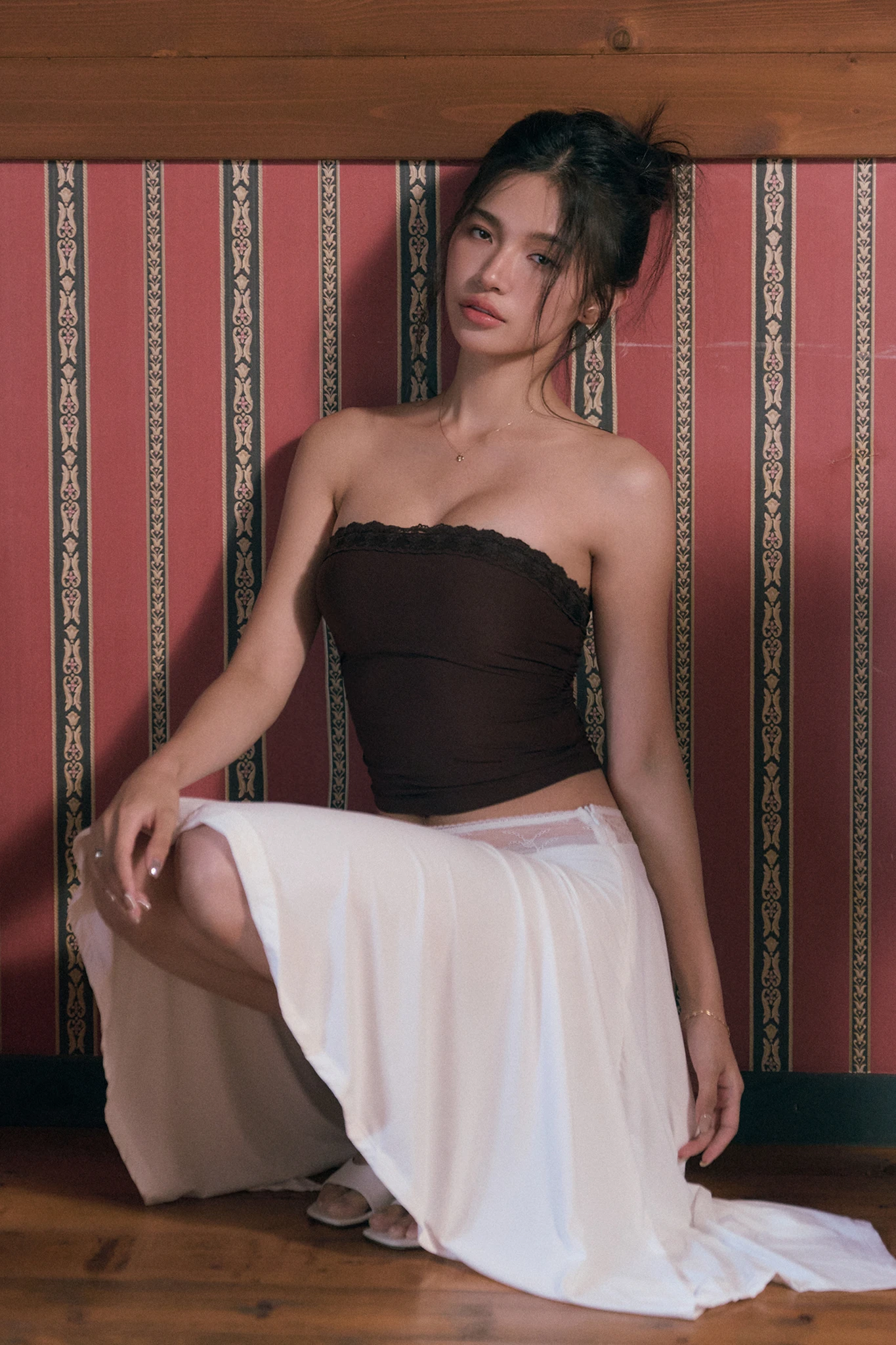 Over the Moon Bra Top - Cocoa