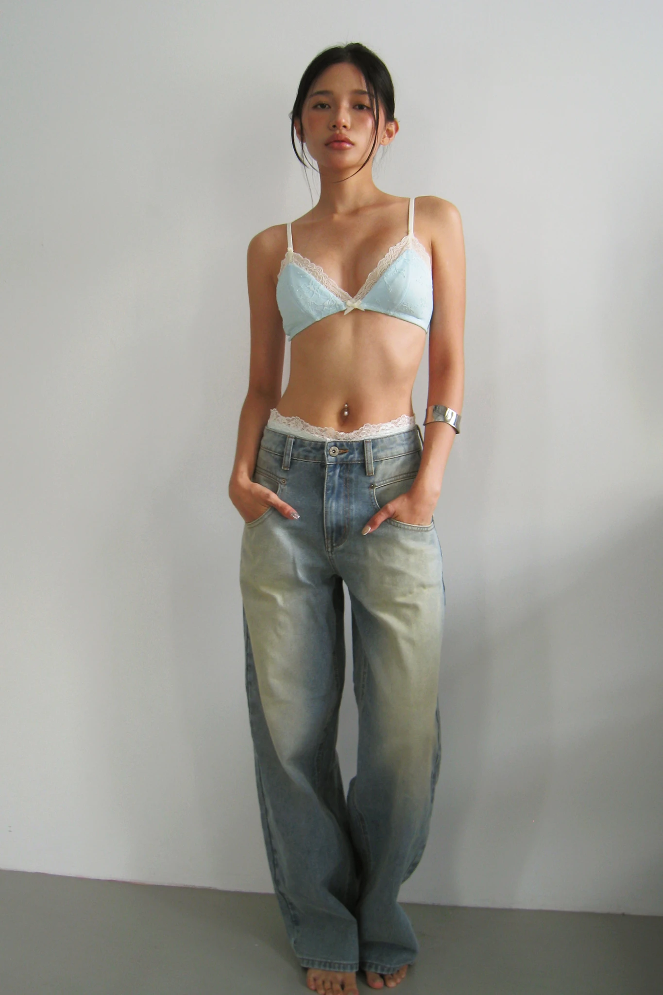 Top Model Jeans - Washed Blue