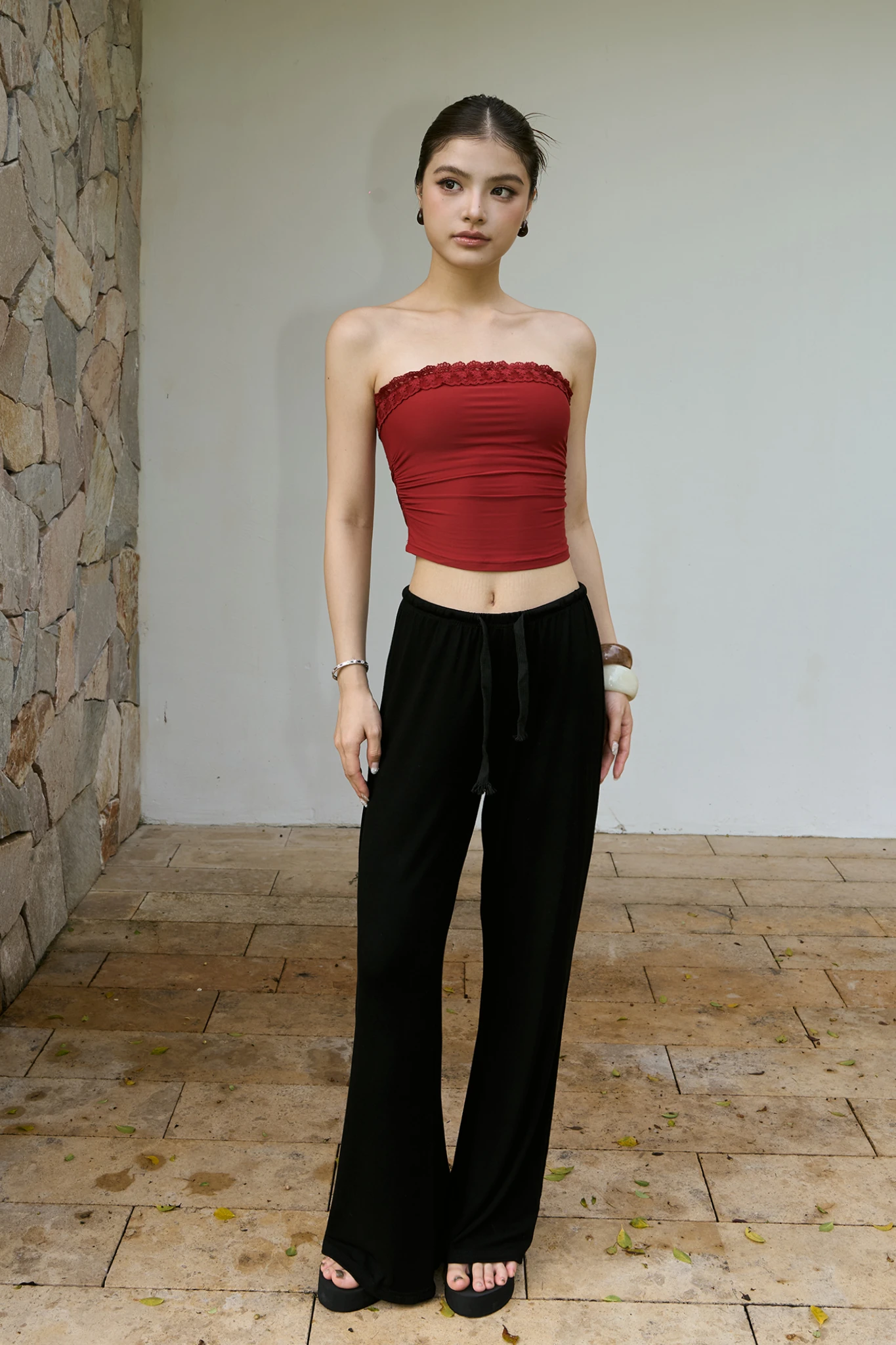 Holiday Drawstring Pant - Black (9/18陸續出貨)