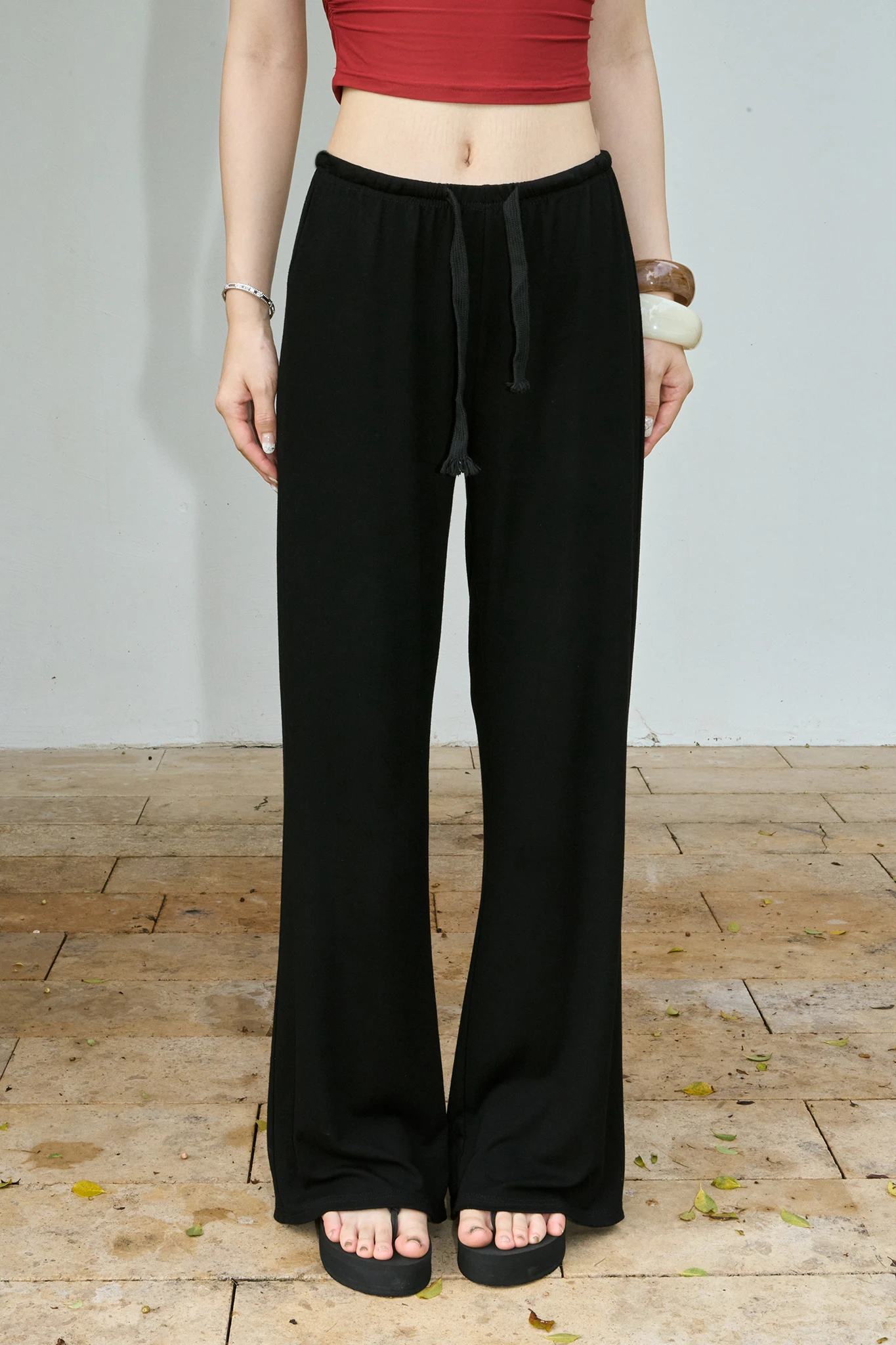 Holiday Drawstring Pant - Black (9/18陸續出貨)