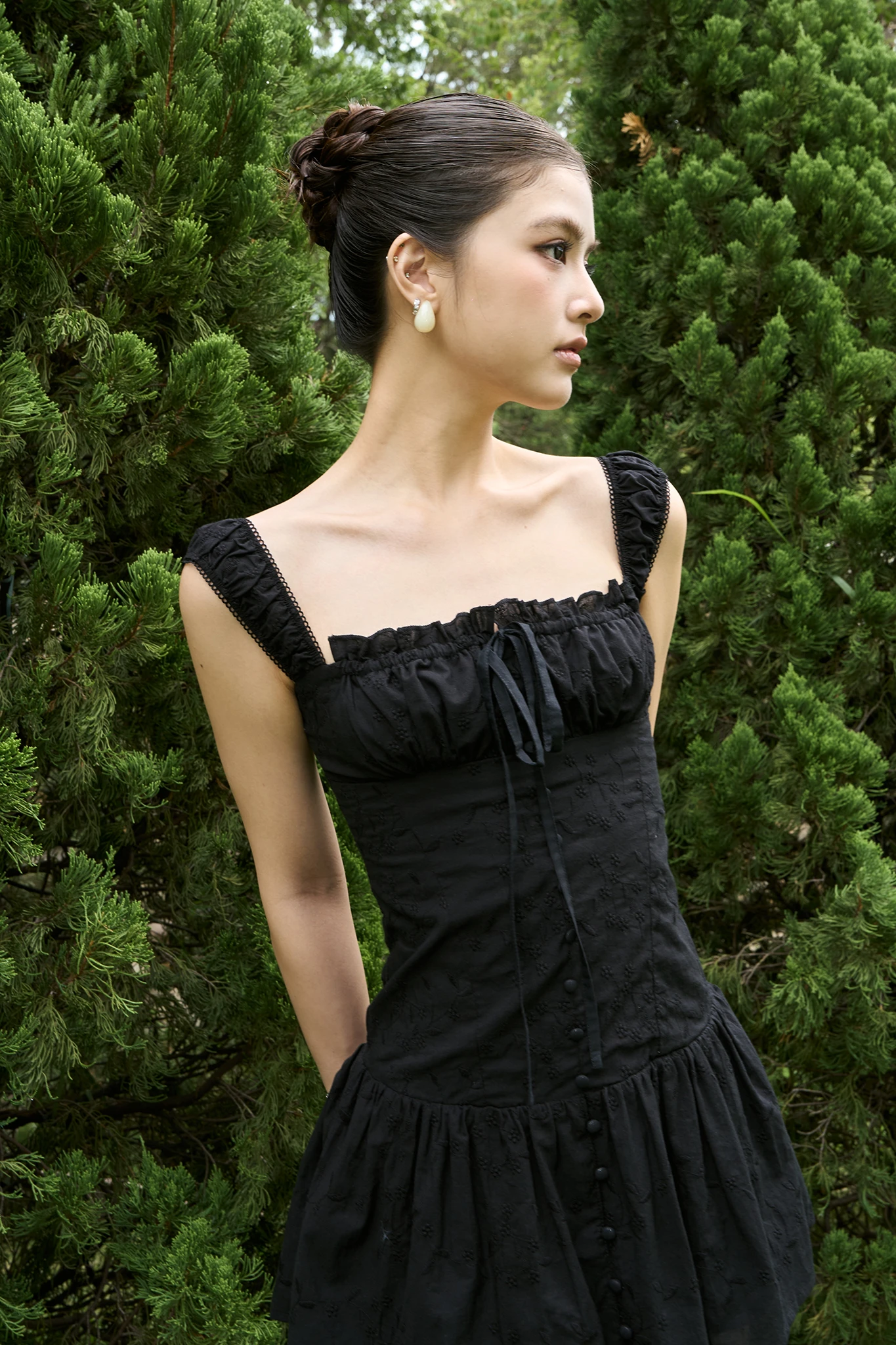 Barbie Corset Mini Bra Dress - Black