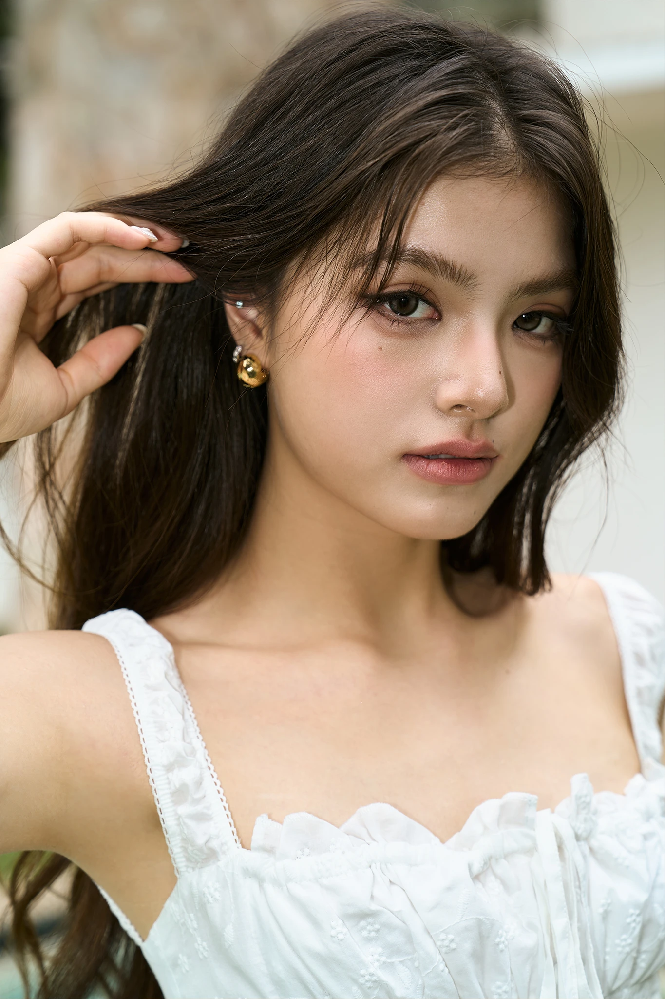 Petite Glossy Earrings - Gold