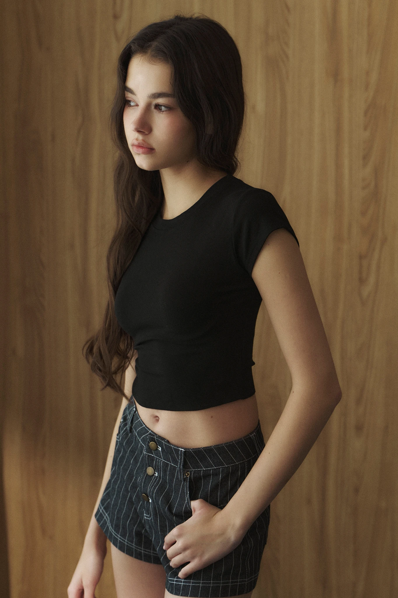 Claudia Cropped Top - Black（預購）