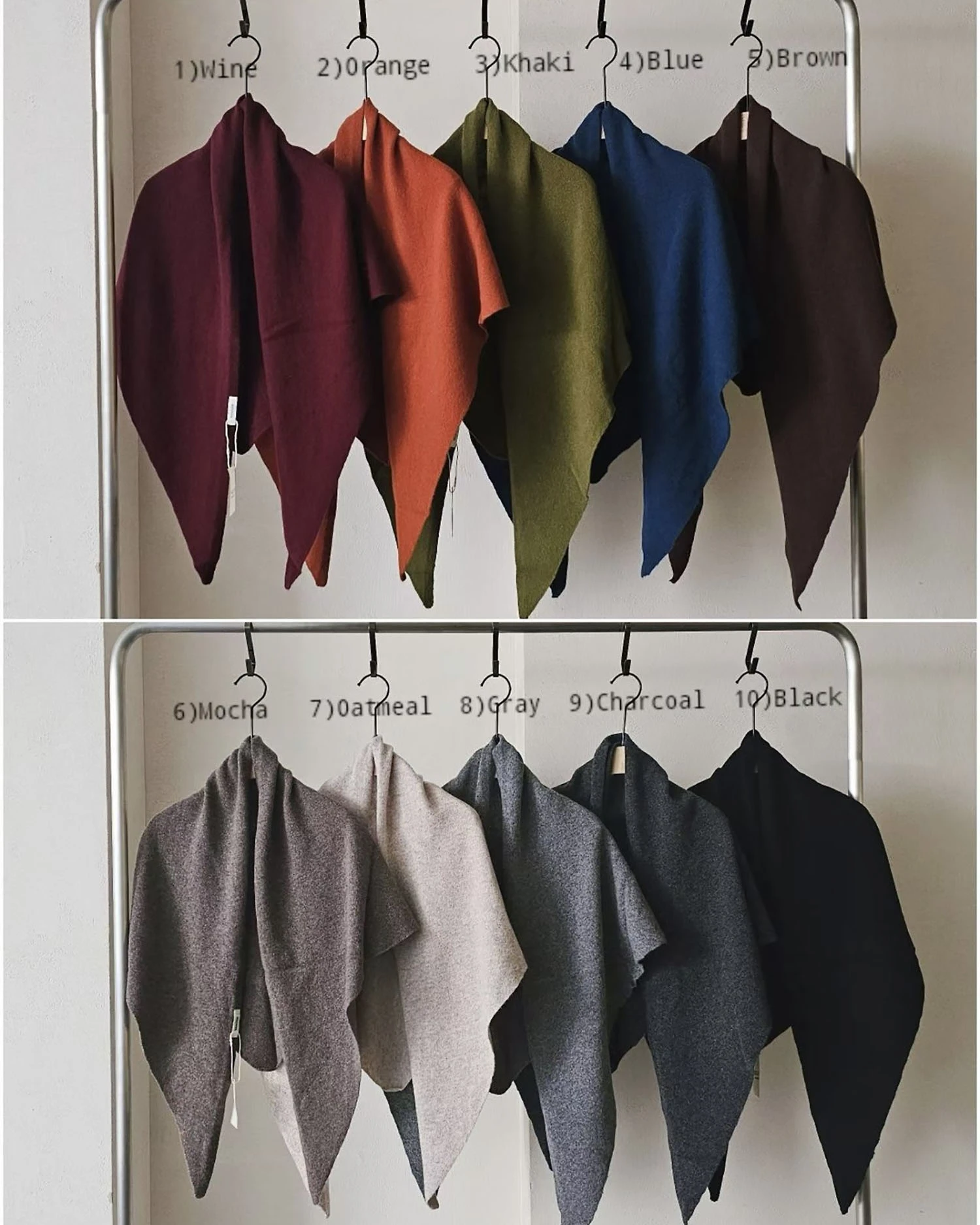 A1005 100%羊毛大三角巾 / 10 colors