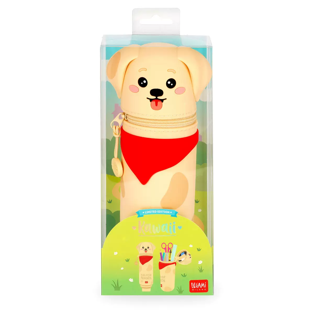 （🦄現貨一個）LEGAMI 動物頭造型站立筆筒筆袋