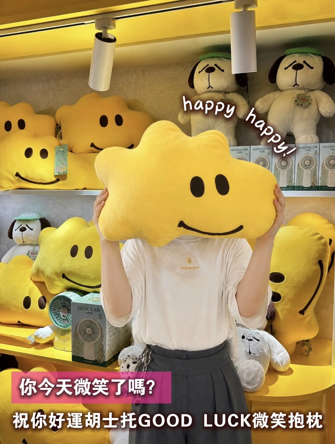 PEANUTS 祝你好運胡士托抱枕